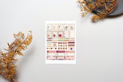 Vintage Rose Planner Stickers Canva Template Product Image 4