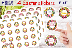 Easter sticker design bundle, print and cut stickers Product Image 11