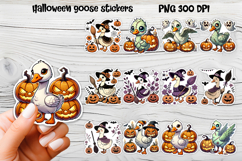Halloween stickers PNG | Printable Halloween sticker bundle Product Image 4