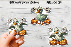 Halloween goose stickers PNG | Printable Halloween sticker Product Image 1