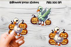 Halloween goose stickers PNG | Printable Halloween sticker Product Image 1