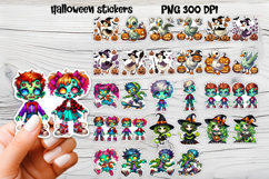 Halloween stickers PNG | Printable Halloween sticker bundle Product Image 5