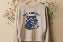 Still Biting SVG Funny Raccoon Clipart PNG Sassy Animal Art Product Image 2