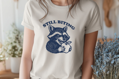 Still Biting SVG Funny Raccoon Clipart PNG Sassy Animal Art Product Image 3
