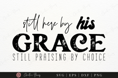 By His Grace SVG PNG | Boho Christian PNG Product Image 3