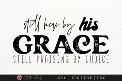 By His Grace SVG PNG | Boho Christian PNG Product Image 3