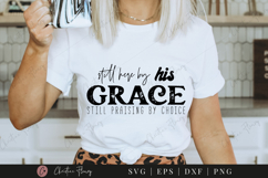 By His Grace SVG PNG | Boho Christian PNG Product Image 4