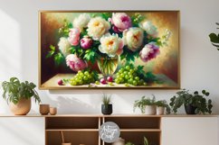 Flowers fruit Still life Frame TV art, Impressionist art Product Image 5