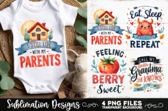 Cute Baby Quotes PNG Sublimation 4 Designs Product Image 7