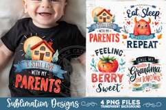 Cute Baby Quotes PNG Sublimation 4 Designs Product Image 8