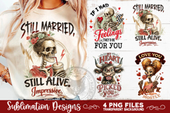 Sarcastic Valentine PNG Funny Sublimation 4 Designs Product Image 5