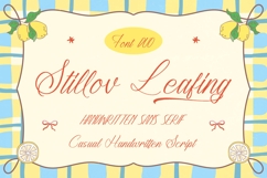 Stillov Leafing - Casual Handwritten Script Product Image 1