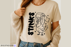 Funny Bathroom Goose Doodle SVG PNG Design Product Image 3