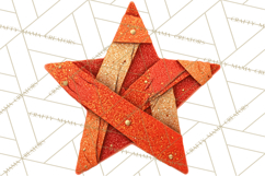 Mended Glitter Star Clipart, Stitched Star PNG, Patched Product Image 3