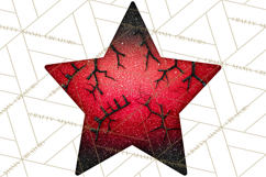 Mended Glitter Star Clipart, Stitched Star PNG, Patched Product Image 5