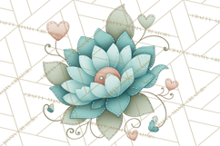 Stitched Fabric Clipart Clusters in Soft Cartoon Style Png Product Image 2