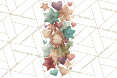 Stitched Fabric Clipart Clusters in Soft Cartoon Style Png Product Image 2
