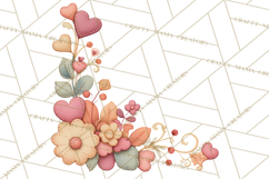 Stitched Fabric Clipart Clusters in Soft Cartoon Style Png Product Image 5