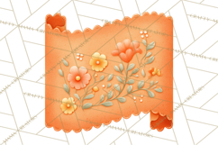 Stitched Fabric Clipart Clusters in Soft Cartoon Style Png Product Image 3