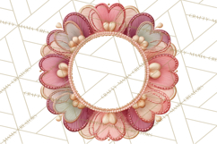 Stitched Fabric Clipart Clusters in Soft Cartoon Style Png Product Image 3