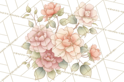 Stitched Fabric Clipart Clusters in Soft Cartoon Style Png Product Image 2