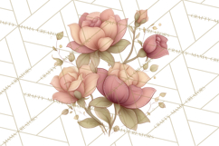 Stitched Fabric Clipart Clusters in Soft Cartoon Style Png Product Image 3