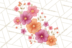 Stitched Fabric Clipart Clusters in Soft Cartoon Style Png Product Image 2