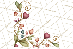 Stitched Fabric Clipart Clusters in Soft Cartoon Style Png Product Image 2
