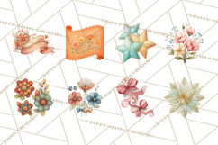 Stitched Fabric Clipart Clusters in Soft Cartoon Style Png Product Image 5