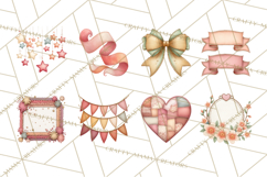 Stitched Fabric Clipart Clusters in Soft Cartoon Style Png Product Image 6