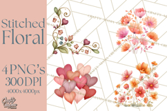 Stitched Fabric Clipart Clusters in Soft Cartoon Style Png Product Image 1