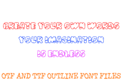 Stitched Undead Lettering Font Cartoon Halloween ABC OTF Product Image 3