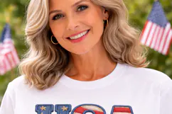 USA Anniversary PNG, America 250 Flag Product Image 2