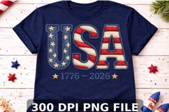 USA Anniversary PNG, America 250 Flag Product Image 1