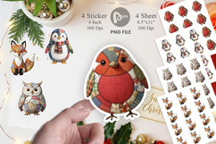 Woodland Animal Patchwork Sticker Product Image 1