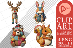 Woodland Animal Patchwork Sublimation Product Image 1