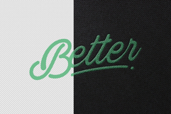 Stitching Embroidery Logo Mockup Product Image 2