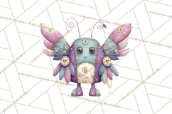 Cute Halloween Monster Clipart PNG, Patchwork Monsters Png Product Image 5