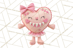 Cute Halloween Monster Clipart PNG, Patchwork Monsters Png Product Image 2