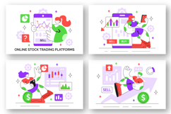10 Stock Trading Platforms Illustration Product Image 2