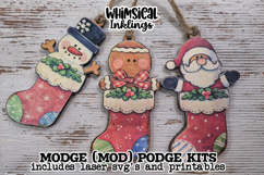 Stocking Buddy Mod Podge Ornaments SVG and Printables Product Image 1