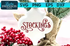 Stockings SVG Cut File | Christmas SVG Cut File Product Image 1