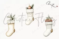 Nordic Festive Reindeer | Beige Christmas PNG Product Image 3