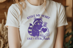Stole My Heart Like I Steal Trash Funny Raccoon SVG PNG Product Image 3