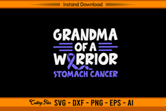 Grandma of a Warrior Stomach Cancer SVG File Product Image 1