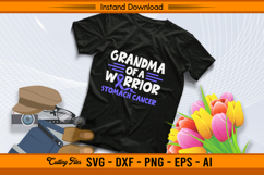 Grandma of a Warrior Stomach Cancer SVG File Product Image 2