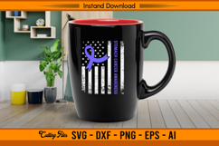 Stomach Cancer Awareness Ribbon Flag SVG Design Product Image 3