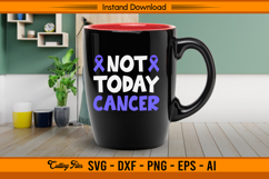 Not Today Cancer Stomach Cancer SVG Design Product Image 3