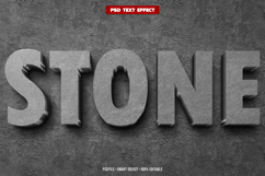 Stone 3D editable text effect Product Image 1