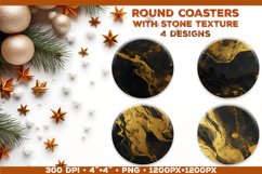 Round Coaster Sublimation designs with Stone Textured Product Image 1
